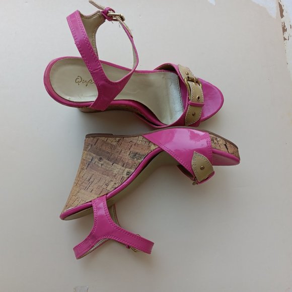 HOT PINK QUPID women's heels US 8.5 - Picture 2 of 6